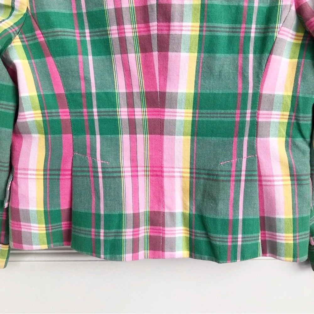 Ralph Lauren | Pink & Green Plaid Blazer Girls 2T
